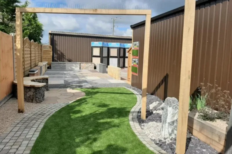 Garden landscaping project