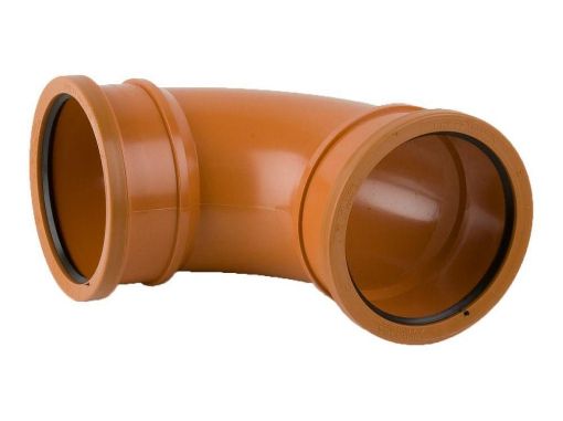 Picture of 110mm x 87 1/2 deg Double Socket Bend 