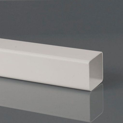Picture of Rainwater 65mm Square Downpipe 2.5m P/E Downpipe Arctic White 