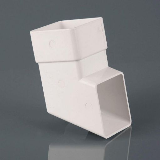 Picture of Rainwater 65mm Square Downpipe Downpipe Shoe Arctic White 