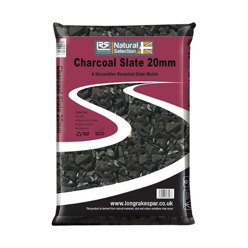 Picture of Welsh Slate Charcoal 20 mm Poly Bag 