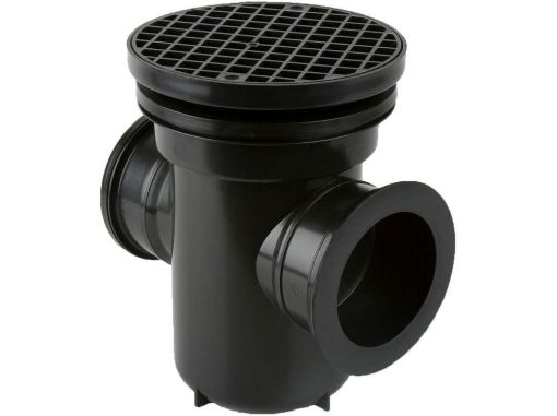 Picture of Back Inlet Roddable Gully 90 deg Outlet Round Grid* 