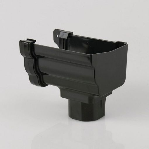 Picture of Rainwater 106mm Prostyle Right Hand Stopend Outlet Black 