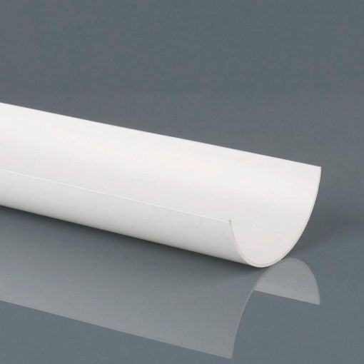 Picture of Brett Martin Rainwater 112mm Roundstyle 2m Gutter Arctic White