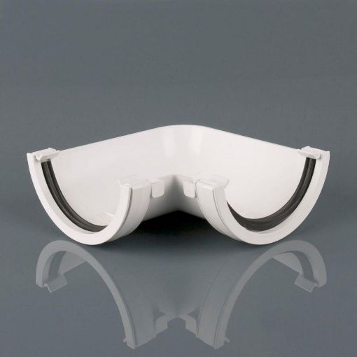 Picture of Rainwater 112mm Roundstyle 90 deg Gutter Angle Arctic White 