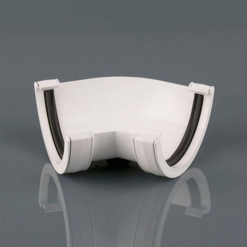 Picture of Rainwater 112mm Roundstyle 135 deg Gutter Angle Arctic White 