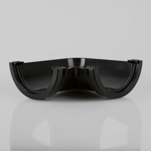 Picture of Rainwater 112mm Roundstyle 90 deg Gutter Angle Black 