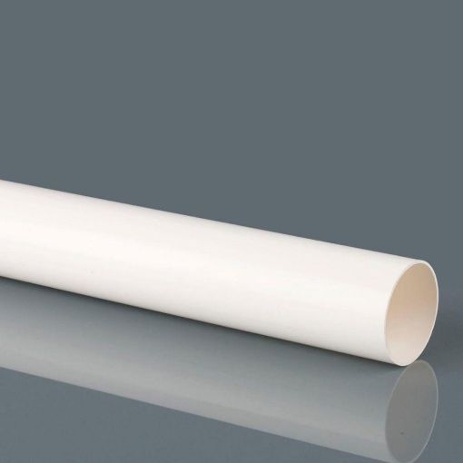 Picture of Brett Martin Rainwater 68mm Round Downpipe 4m P/E Downpipe White