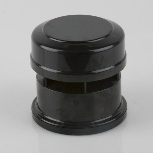 Picture of Brett Martin 82.4mm Push Fit Soil 82.4mm / 110mm Air Admittance Valve (Internal Use Only) Black