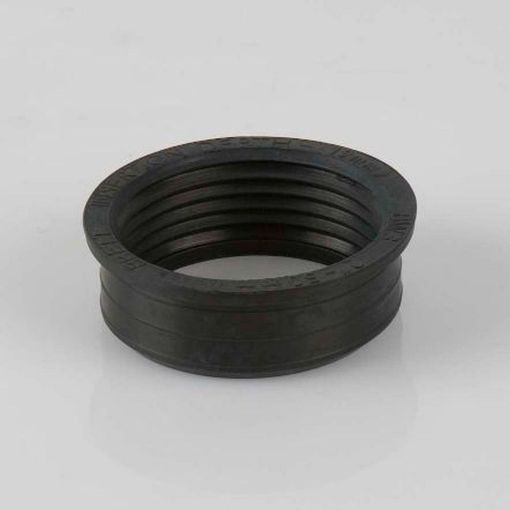 Picture of Brett Martin 50mm Push-Fit Waste Polypropylene Rubber Waste Adaptor Black