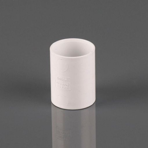 Picture of 40mm Solvent Waste Solvent Straight Connector White Polar 