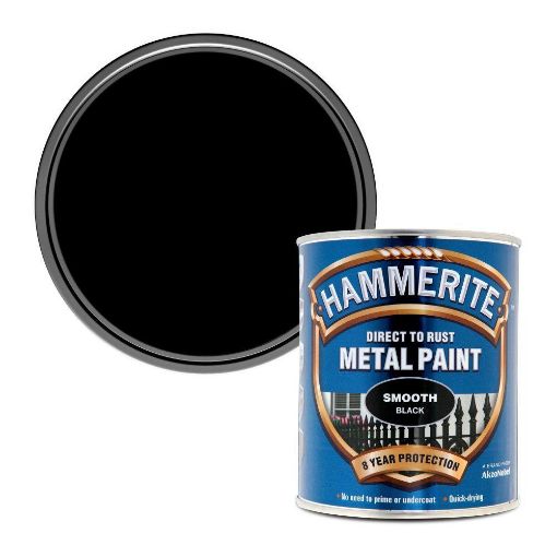 Picture of HM METAL PAINT SMOOTH BLACK 750ML