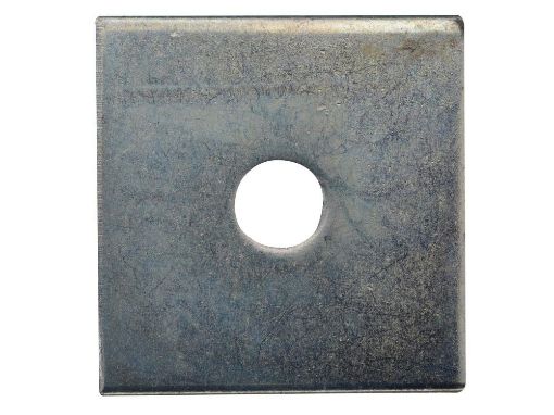 Picture of 50 x 50 x 10mm Square Plate Washers - Zinc Plated - Bag 10