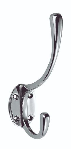 Picture of VICTORIAN HAT & COAT HOOK POLISHED CHROME 127MM