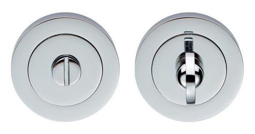 Picture of TURN & RELEASE ON CONCEALED FIX ROUND ROSE POLISHED CHROME 52 mm