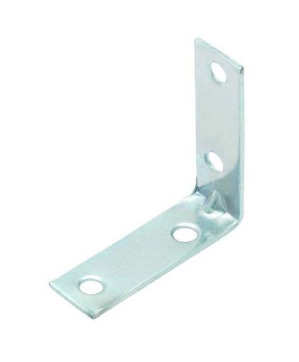 Picture of 25MM CORNER BRACE (4 PACK) BRIGHT ZINC PLATED 25MM