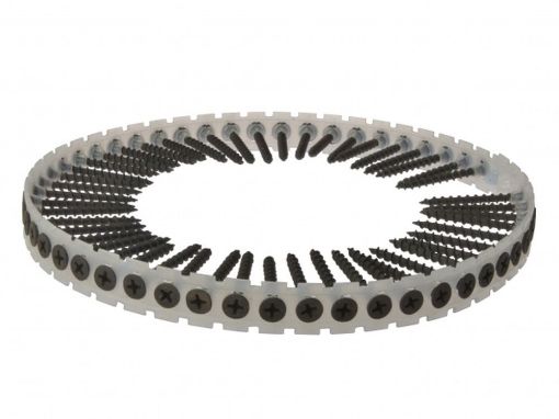Picture of 3.9 x 32mm Drywall Screws - Collated - Coarse Thread - Black Phosphate - Box 1000