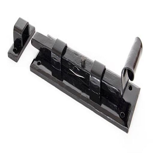 Picture of From The Anvil Black 6" Straight Door Bolt