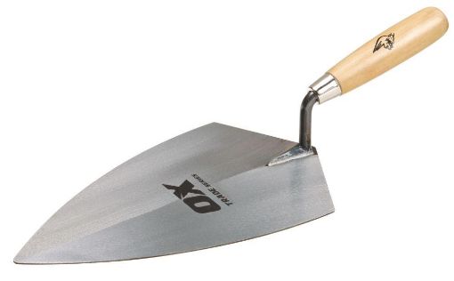 Picture of OX Trade Brick Trowel Philadelphia - Wooden Handle 11" / 280mm