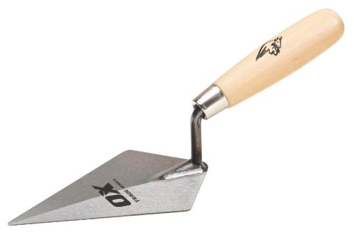 Picture of OX Trade Pointing Trowel - Wooden Handle  5" / 127mm