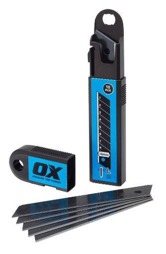 Picture of OX Pro Snap Off Knife Blades 18mm - Pack 10