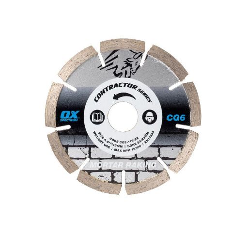 Picture of Contractor Diamond Blade - Mortar Raking - 115/22.23mm
