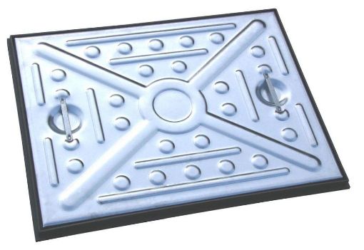 Picture of 600 x 450mm Pedestrian, Galvanised Top, Poly Frame