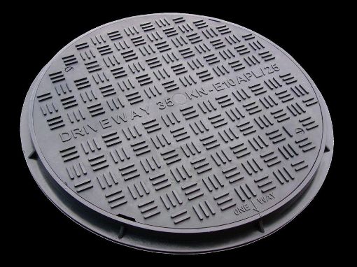 Picture of 450mm Dia x 30mm,  C & F A15 Polypropylene Access Cover & Frame (11)