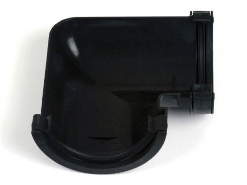 Picture of Cascade Roundstyle 112mm 90 deg Gutter Angle Black 