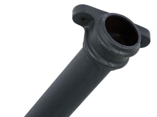 Picture of Cascade Round 68mm Downpipe 1.8m Socketed Pipe with Lugs Black 