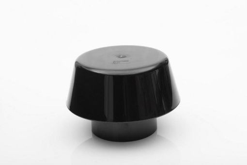 Picture of 110mm Push Fit Soil Extract Cowl Black 