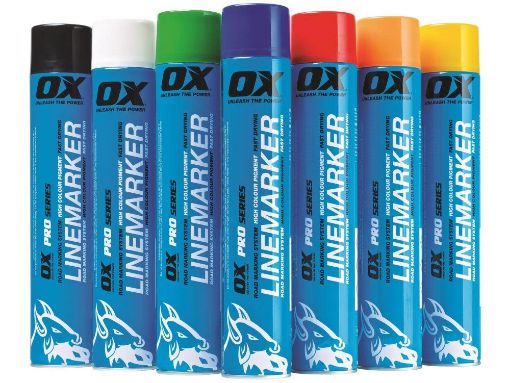 Picture of OX 750ML Permanent Line Marker Spray, Yellow