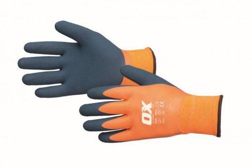 Picture of OX Waterproof Latex Gloves Size 9 / Large