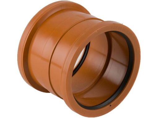Picture of 160mm Double Socket PVC (BS) Coupler 