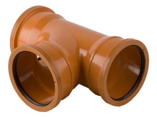 Picture of 110mm x 87 1/2 deg Triple Socket Branch 