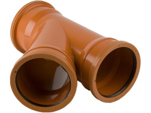 Picture of 110mm x 45 deg Triple Socket Branch 