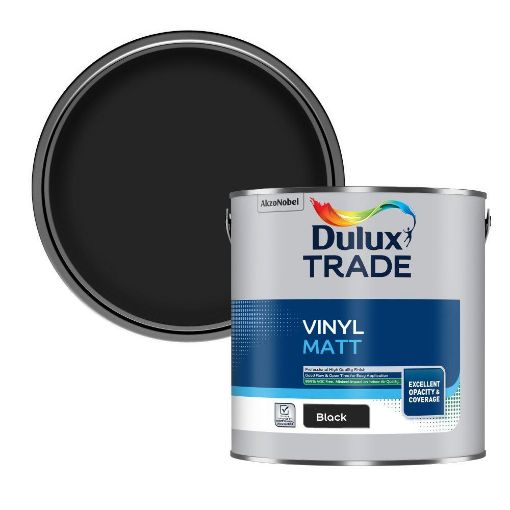 Picture of Dulux Trade Vinyl Matt Black 2.5L