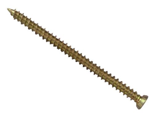 Picture of 7.5 x 152mm Concrete Frame Screw - Zinc Yellow Passivated - Box 100