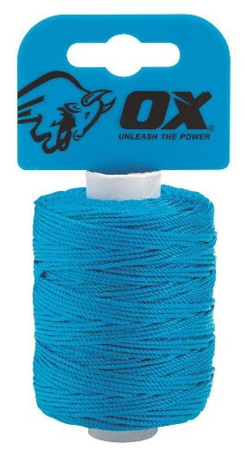 Picture of OX Pro Nylon High Vis Builders Line 105m / 350ft - Cyan