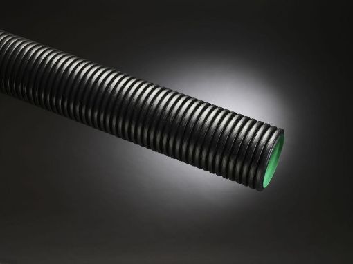 Picture of TWDr 300mm x 6m METRO DRAIN SOLID T/WALL PIPE P/E - BBA (GREEN)