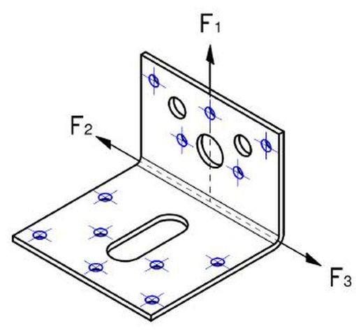 Picture of Angle Bracket 60mmx40mm  Light Duty