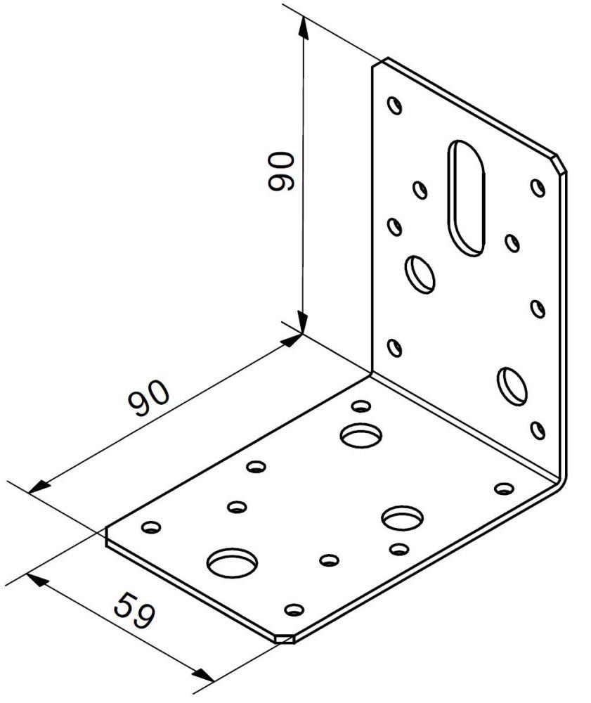 Picture of Angle Bracket 90x90x60mm