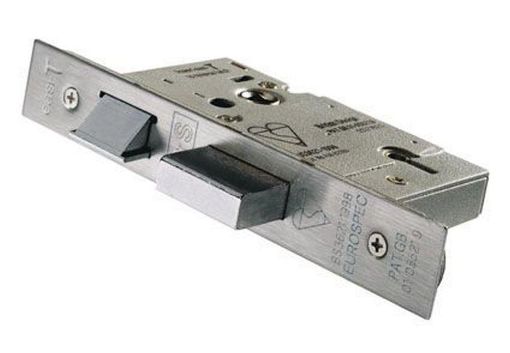 Picture of EASI-T SASHLOCK - 5 LEVER - BRITISH STANDARD SATIN STAINLESS STEEL 78 MM