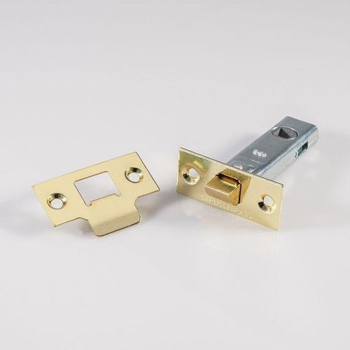 Picture of 3" TUBULAR MORTICE LATCH EB ELECTRO BRASSED 76mm
