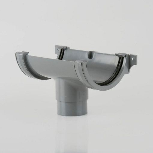 Picture of Rainwater 112mm Roundstyle Running Outlet Grey 