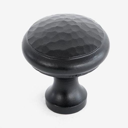 Picture of From The Anvil Black Hammered Cabinet Knob - Large