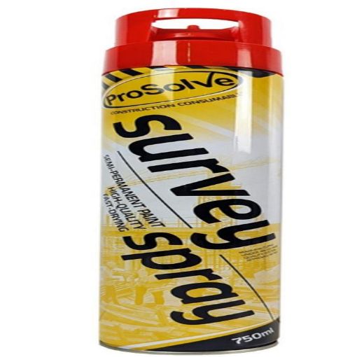 Picture of PROSOLVE SURVEY SPRAY PAINT 750ml RED PVSUR7A