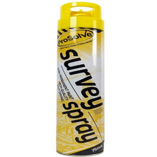 Picture of PROSOLVE SURVEY SPRAY PAINT 750ml YELLOW PVSUY7A