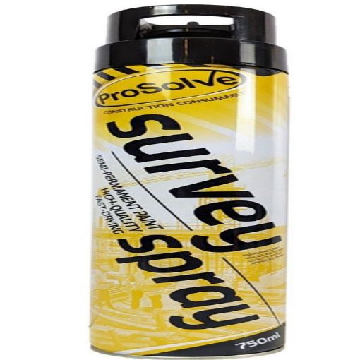 Picture of PROSOLVE SURVEY SPRAY PAINT 750ml BLACK PVSUBLA7A
