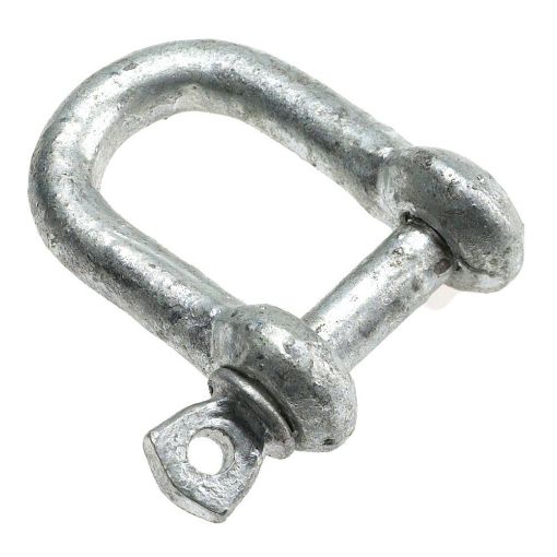 Picture of 6MM GALV UNTESTED "D" SHACKLE 2/CLAM